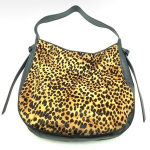 J. Crew Leopard Print Leather Purse